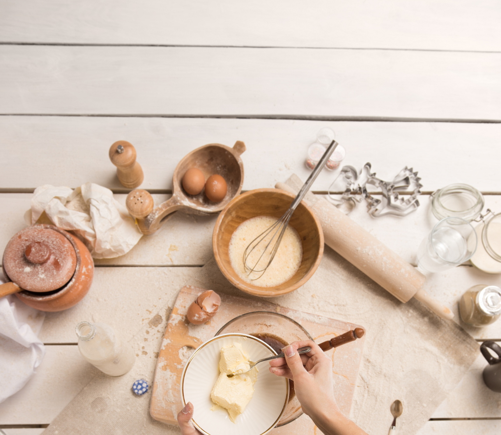 Simple Brown Baker Photo Bake Sale Poster